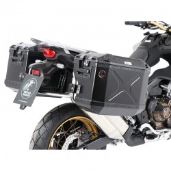 65195220022-01-40 : Set Valigie Laterali Hepco-Becker Xplorer Nero Africa Twin CRF