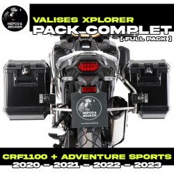 65195220022-01-40 : Pack Valises latérales Hepco-Becker Xplorer noir Honda CRF Africa Twin