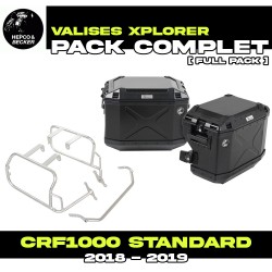 65195120022-01-40 : Hepco-Becker Xplorer black Side Cases Kit Honda CRF Africa Twin