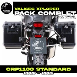 65195210022-01-40 : Hepco-Becker Xplorer Black Side Cases Kit Honda CRF Africa Twin