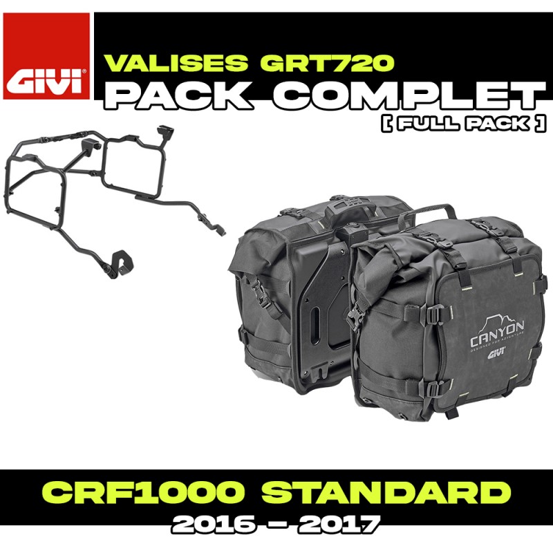 PACK-PLR1144-GRT720 : Pack Alforjas laterales Givi GRT720 Africa Twin CRF