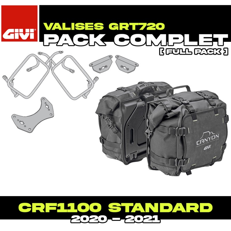 PACK-PLO1179MK-GRT720 : Pacco Valigie Laterali Givi GRT720 Africa Twin CRF