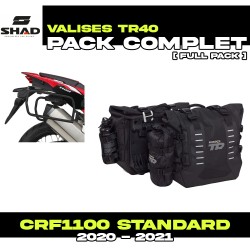 PACK-H0CR104P-X0TR401 : Shad TR40 Side Panniers Alu Kit Honda CRF Africa Twin