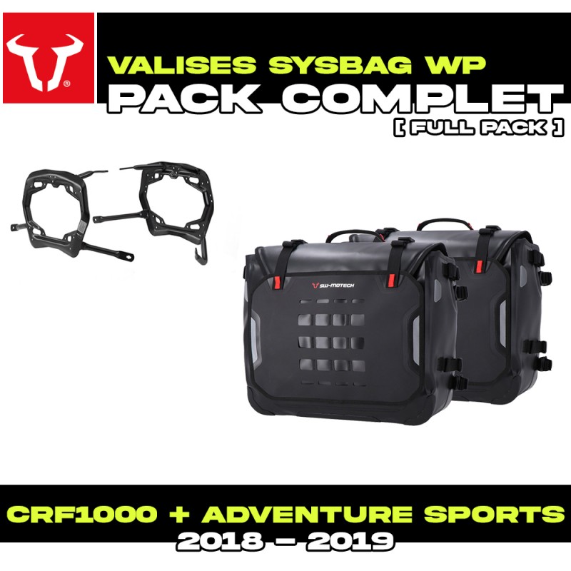 BC.SYS.01.890.21000/B : Pack Valises latérales SW-Motech SysBag WP Honda CRF Africa Twin