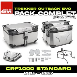 PACK-1144-OBKEA : Givi Trekker Outback Evo Alu Luggage Kit Honda CRF Africa Twin