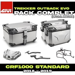 PACK-1162/1161-OBKEA : Givi Trekker Outback Evo Alu Luggage Kit Honda CRF Africa Twin