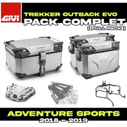 PACK-1161-OBKEA : Givi Trekker Outback Evo Alu Luggage Kit Honda CRF Africa Twin