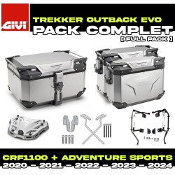 PACK-1178-OBKEA : Givi Trekker Outback Evo Alu Luggage Kit Honda CRF Africa Twin