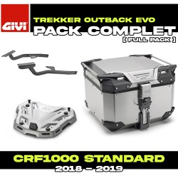 PACK-SR1162-OBKEV42A : Givi Trekker Outback Evo Smart 42L Alu Top-Case Pack Honda CRF Africa Twin