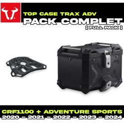 GPT.01.942.70000/B : Paquete Top Case SW-Motech Trax ADV Negro Honda CRF Africa Twin