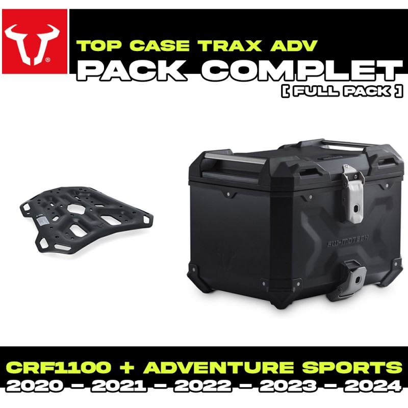 GPT.01.942.70000/B : Pack Top Case SW-Motech Trax ADV Noir Honda CRF Africa Twin GPT.01.942.70000/B : Pack Top Case SW-Motech Trax ADV Noir Honda CRF Africa Twin