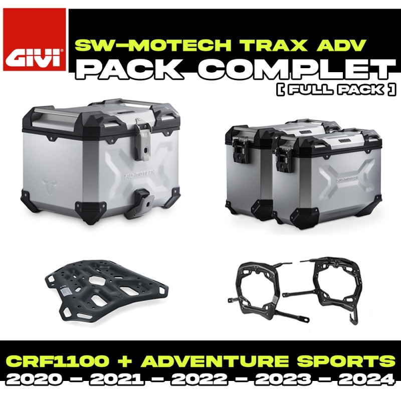 ADV.01.942.75001/S : SW-Motech Trax ADV Alu Luggage Pack Honda CRF Africa Twin ADV.01.942.75001/S : SW-Motech Trax ADV Alu Luggage Pack Honda CRF Africa Twin