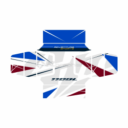 VHON-004-20-23 : ATAS CRF1100 2020 Koffer-/Topcase-Aufkleber Honda CRF Africa Twin