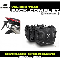 PACK-H0CR104P-X0TR30 : Pack Alforjas laterales Shad TR30 Honda CRF Africa Twin
