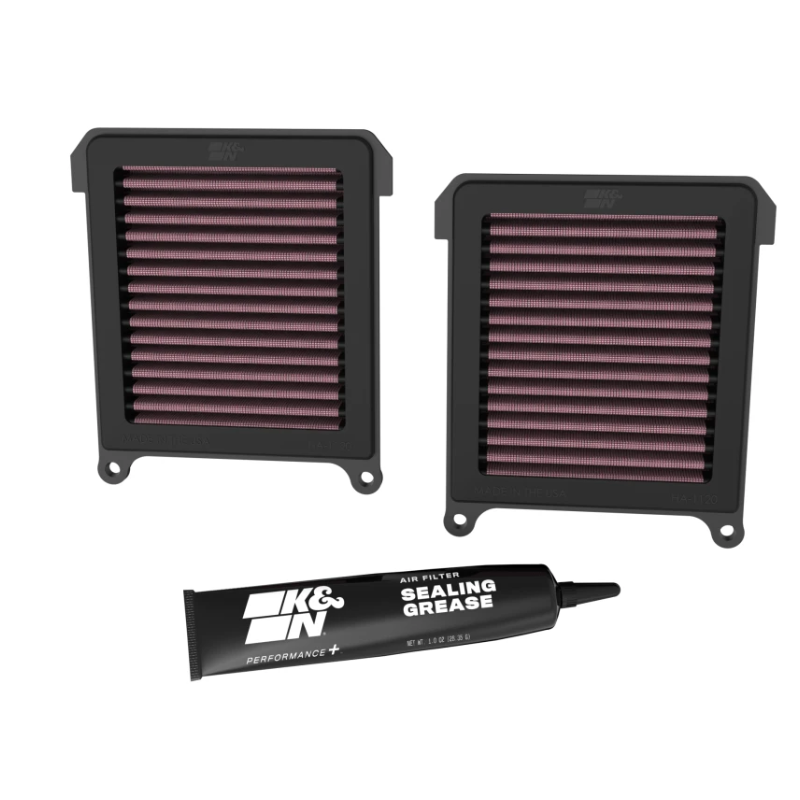 K&N Filtro Aria Sostitutivo Ad Alto Flusso Per Moto KA-1011R, Lavabile E Riutilizzabile
