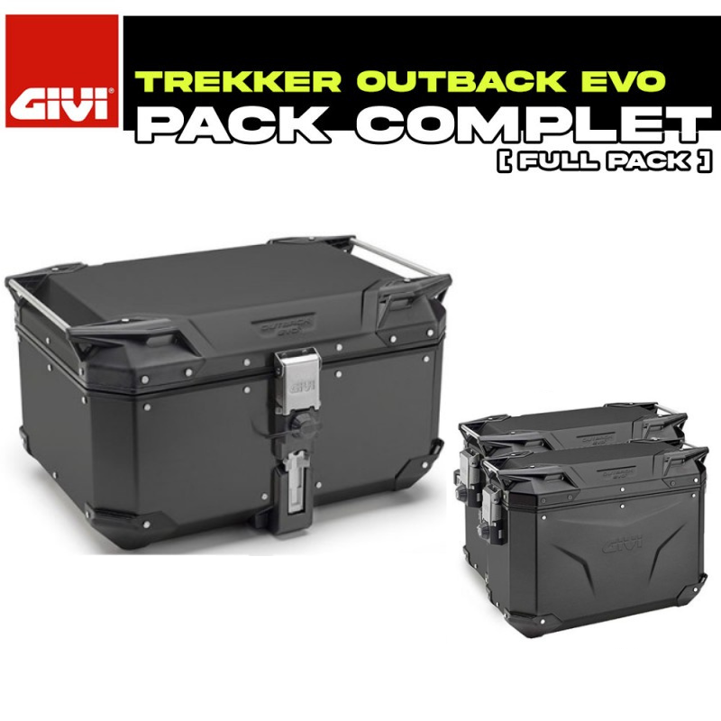 PROMO-PACK-OBKE : Pacchetto Bagagli Givi Trekker Outback Evo Nero Honda CRF Africa Twin