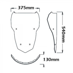SC197 : Pantalla estándar Isotta Honda CRF Africa Twin