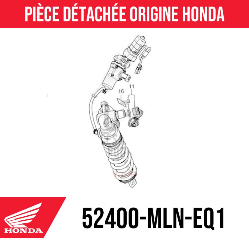52400-MLN-EQ1 : Ammortizzatore Honda Adventure 2024 Africa Twin CRF