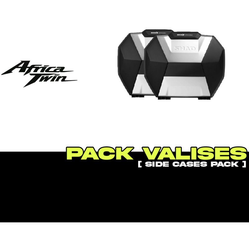 PACK-H0DV104P-D0B38200 : Seitentaschen Set Shad SH38X Alu Africa Twin CRF