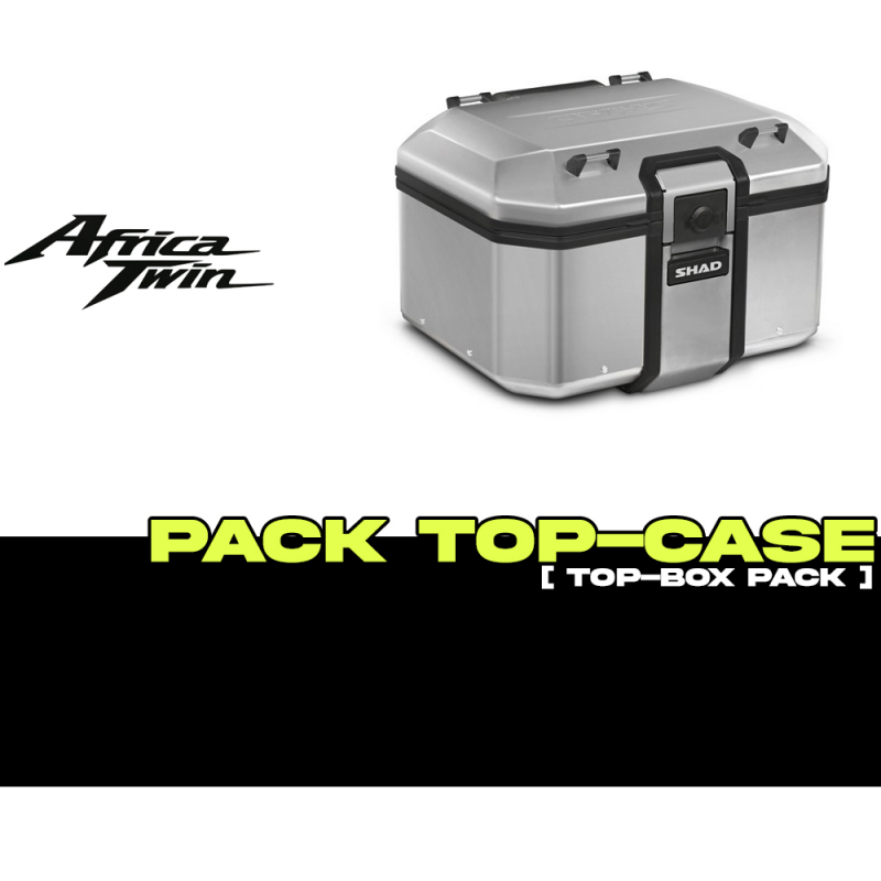 PACK-H0DV10ST-D0TR48100 : Pacchetto Top-Case Shad Terra 48L Alluminio Africa Twin CRF