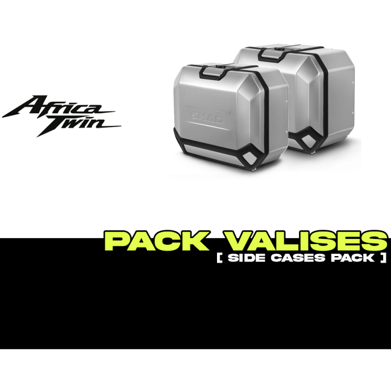 PACK-H0DV104P-D0TR47/36100 : Pack Valises latérales Shad Terra TR47 + TR36 Alu Africa Twin CRF