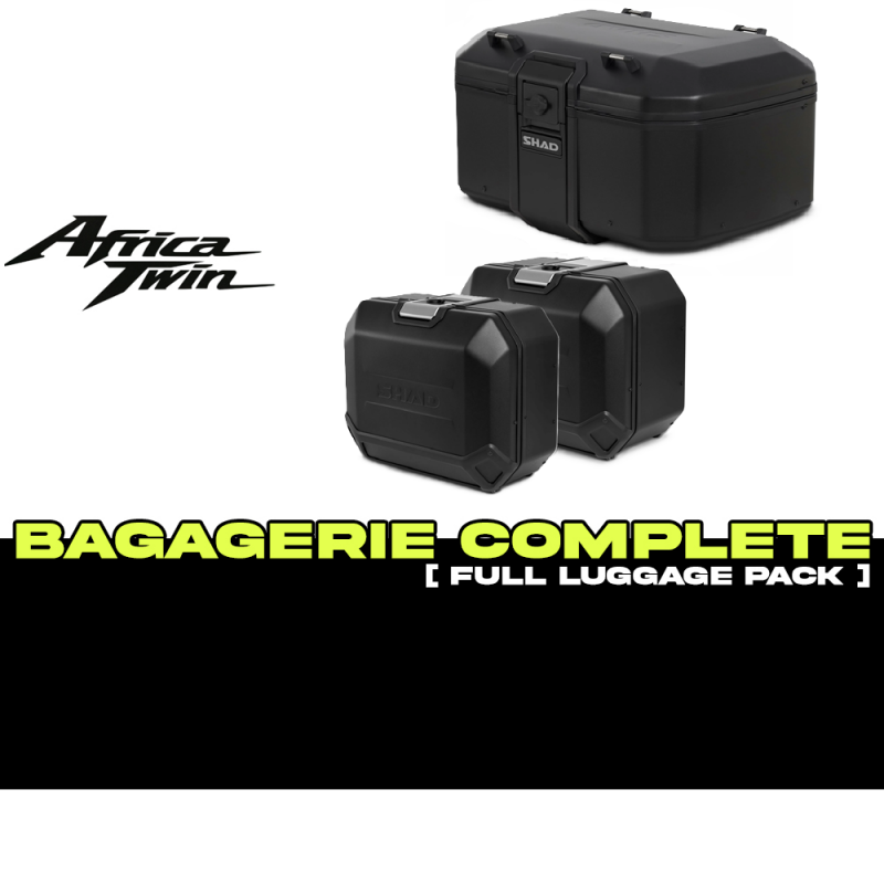PACK-H0CR12/H0FR19-D0TR55/47/36B : Shad Terra Gepäckset 55/47/36L Schwarz Africa Twin CRF