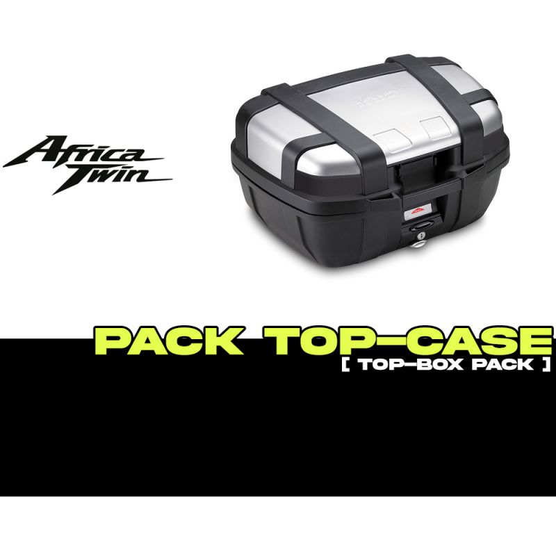 PACK-SR1178-TRK52N : Pacchetto Top-Case Givi Trekker 52L Alluminio Africa Twin CRF