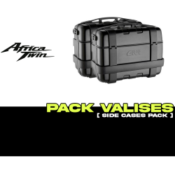 PACK-PLO1179MK-TRK33/46B : Pack Maletas laterales Givi Trekker 33/46L Negro Africa Twin CRF