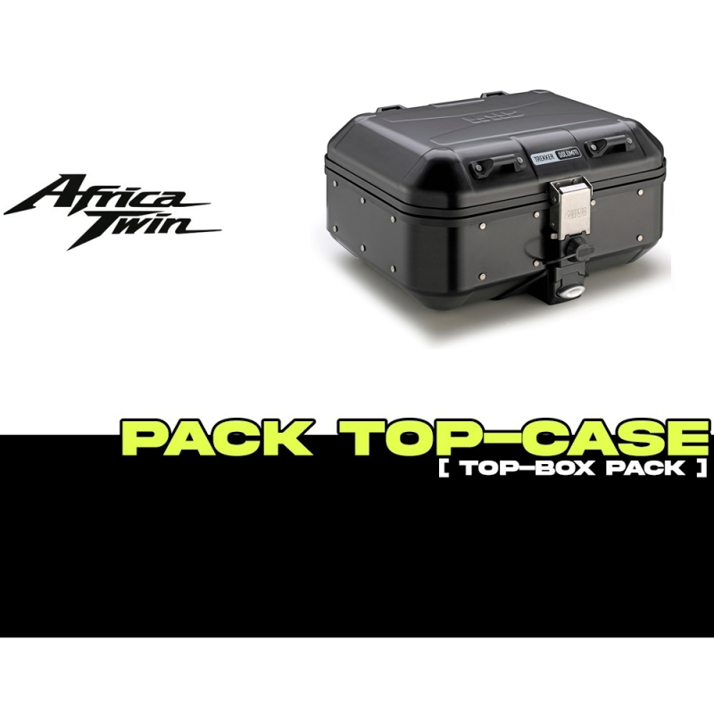 PACK-SR1178-DLM30B : Top-Case Pack Givi Trekker Dolomiti 30L Schwarz Africa Twin CRF