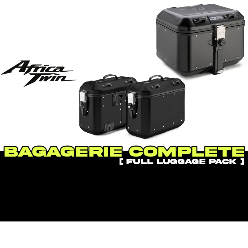 PACK-1179-DLMKB : Pack Bagagerie Givi Trekker Dolomiti 46+36 Noir Africa Twin CRF