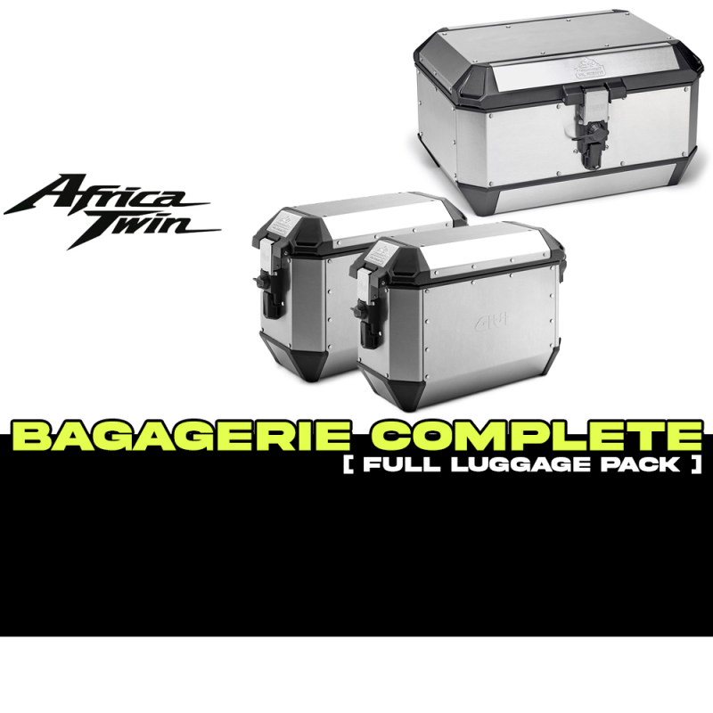 PACK-1161-ALA56/36A : Givi Trekker Alaska 56+36 Alu Gepäckset Africa Twin CRF
