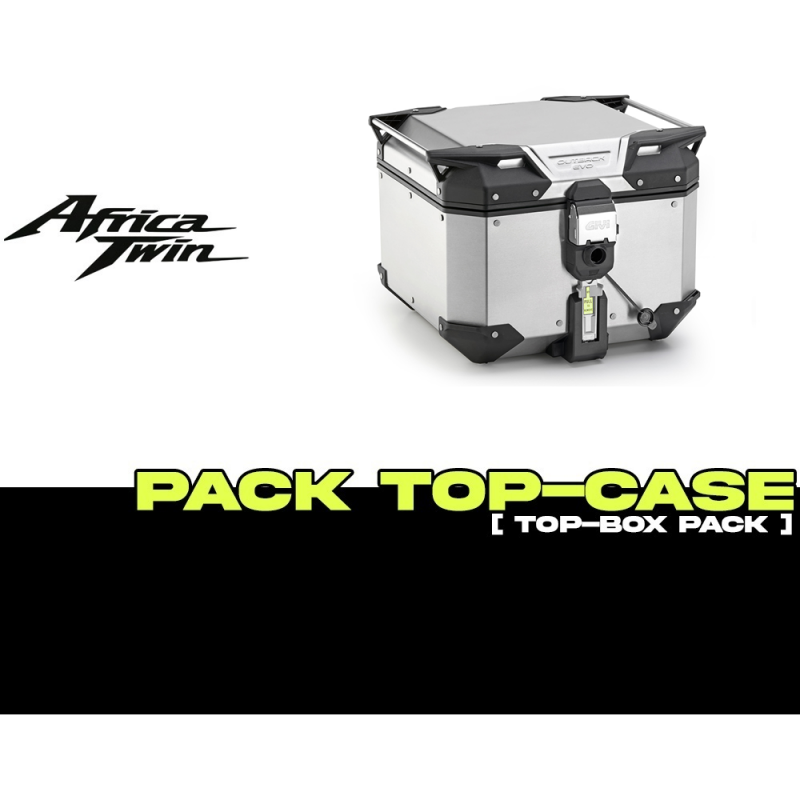 PACK-1179FZ-OBKEV42AA : Pack Top-Case Givi Trekker Outback Evo Smart 42L Alu Africa Twin CRF
