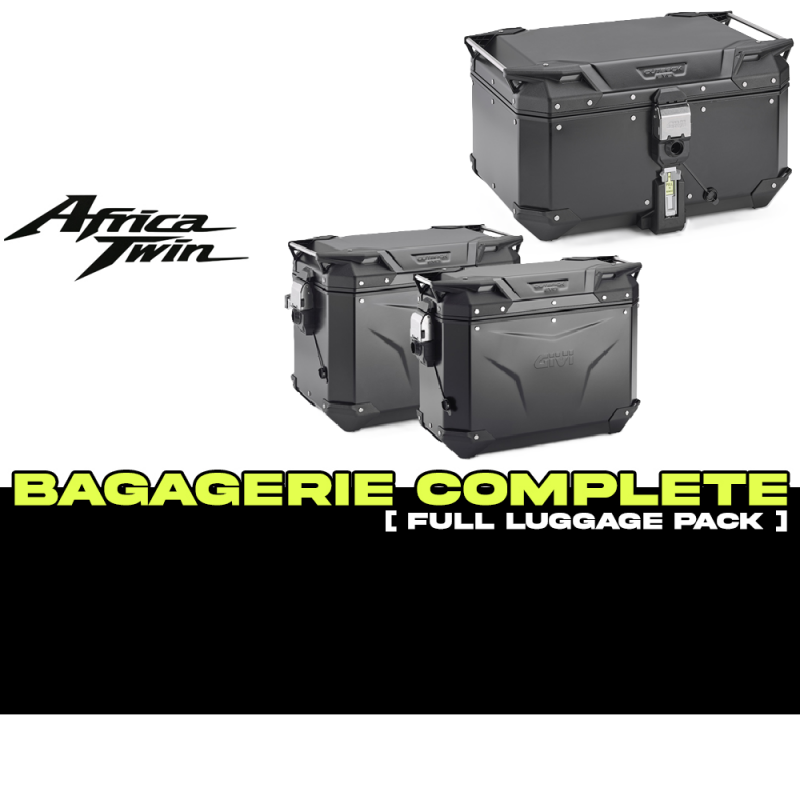 PACK-1144-OBKEVB : Set di Bagagli Givi Trekker Outback Evo Smart Nero Africa Twin CRF