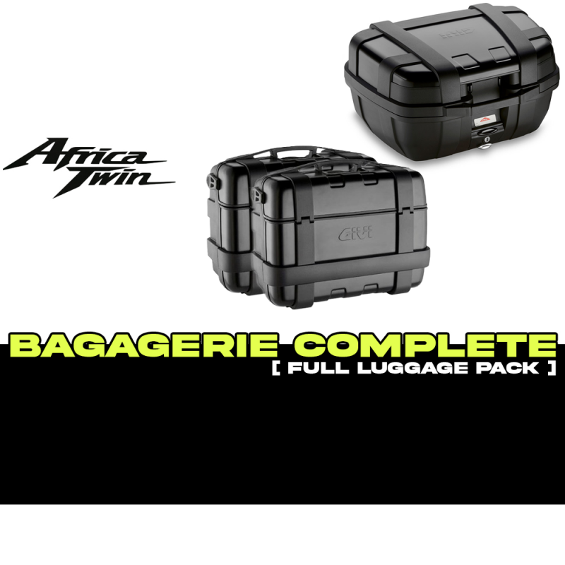 PACK-1161-TRKB : Givi Trekker Black Luggage Pack Africa Twin CRF