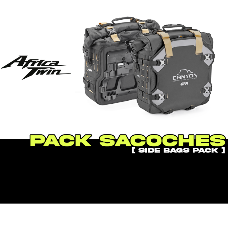 PACK-PLO1179CAM-GRT727PACK2 : Givi Canyon GRT727 Seitentaschen Set Africa Twin CRF