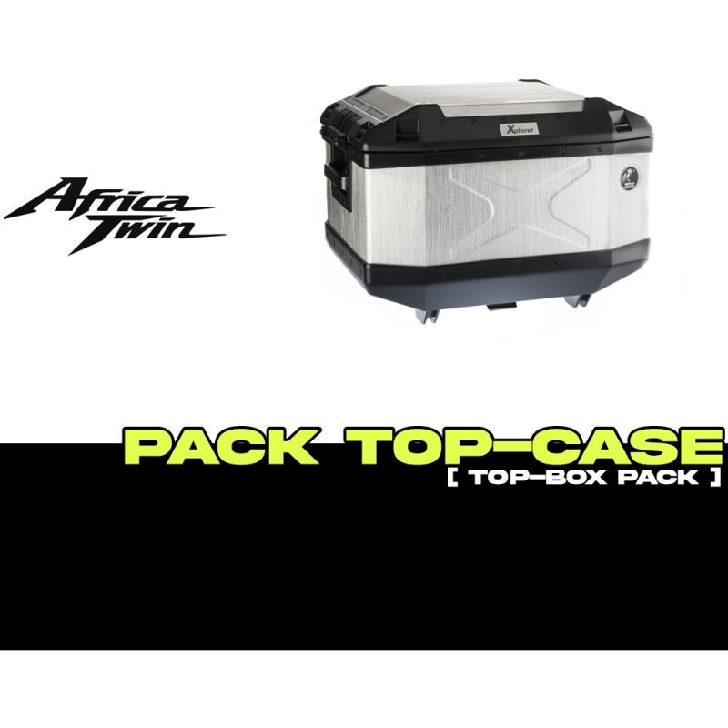 PACK-66295220101-TC45 : Pacchetto Top-Case Hepco-Becker Xplorer 45L Alu Africa Twin CRF