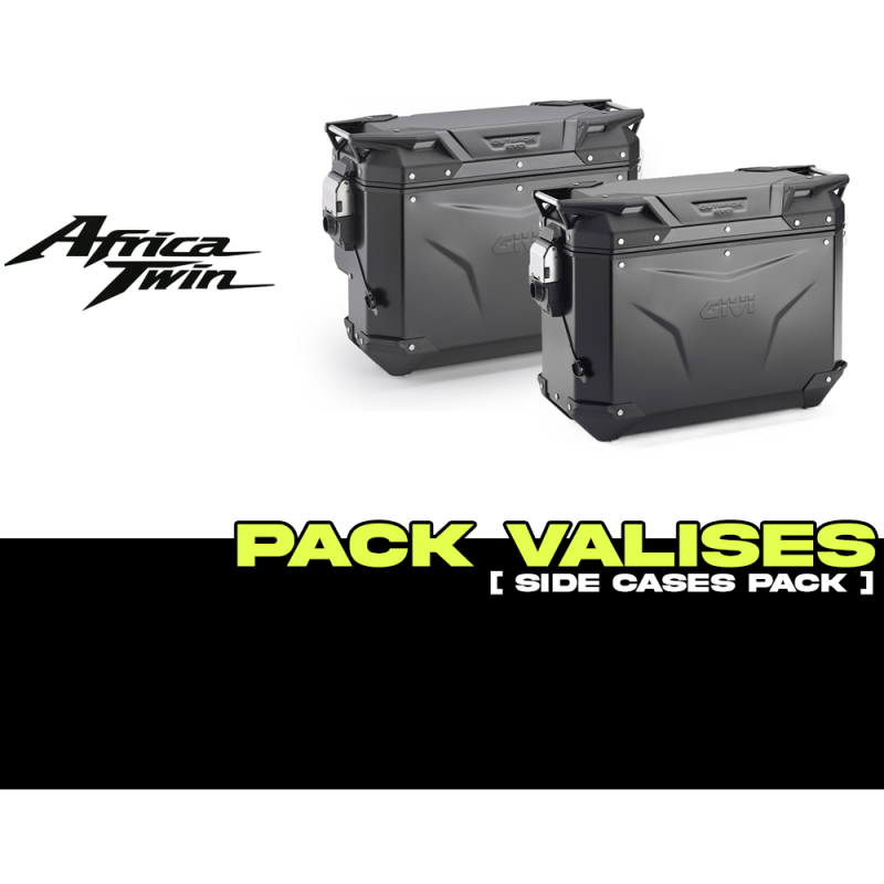 PACK-PLOS1178CAM-OBKEVS33/37B : Pack Maletas laterales Givi Trekker Outback Evo Smart 33/37L Negro Africa Twin CRF