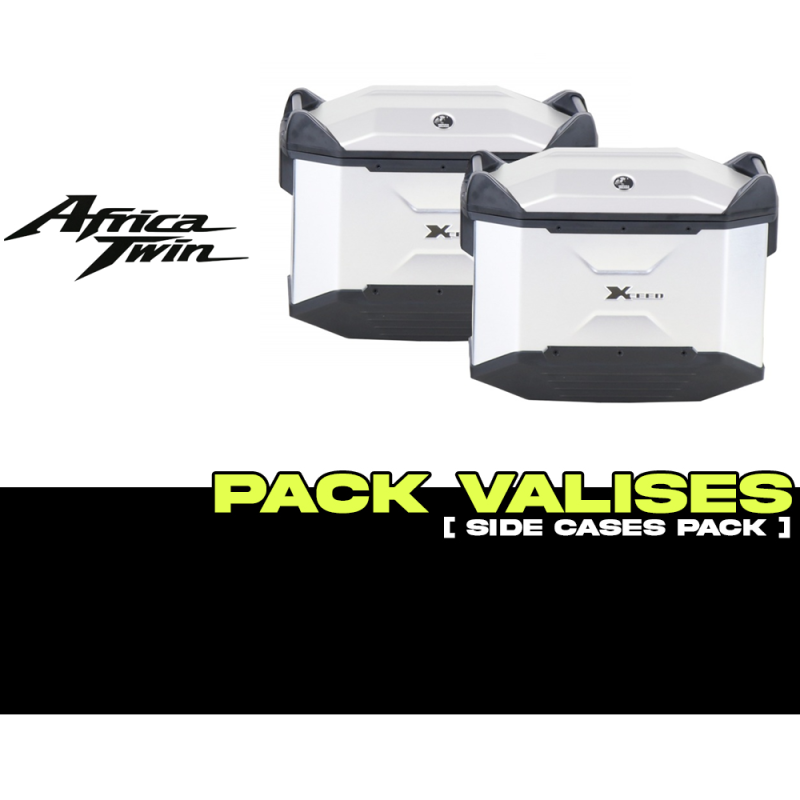 PACK-6539940001-XCEED38-A : Set Valigie Laterali Hepco-Becker Xceed 38L Alluminio Africa Twin CRF