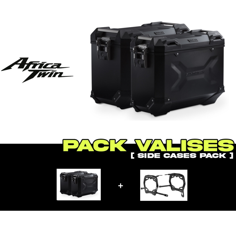KFT.01.622.70001/B : Pack Maletas laterales SW-Motech Trax ADV Negro Africa Twin CRF