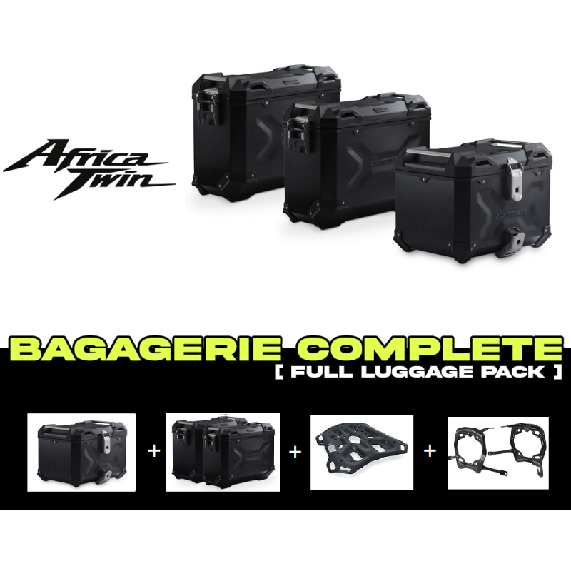 ADV.01.942.75001/B : Set di Bagagli SW-Motech Trax ADV Nero Africa Twin CRF
