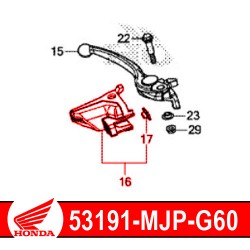 53191-MJP-G60 : Honda OEM handguard fixing Honda CRF Africa Twin