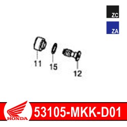 53105-MKK-D01 : Embout de guidon origine Honda 2020 Honda CRF Africa Twin