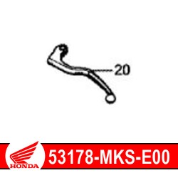53178-MKS-E00 : Honda genuine clutch lever 2020 Honda CRF Africa Twin