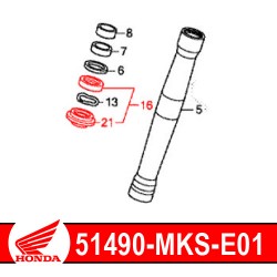 51490-MKS-E01 : Joint Spi origine Honda 2020 Honda CRF Africa Twin