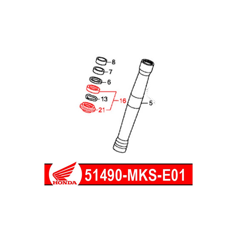 51490-MKS-E01 : Honda genuine fork seals 2020 Honda CRF Africa Twin