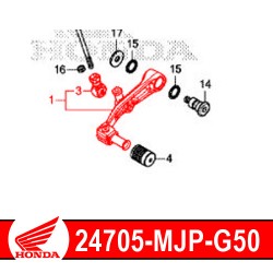 24705-MJP-G50 : Pédale d'embrayage origine Honda 2020 Honda CRF Africa Twin