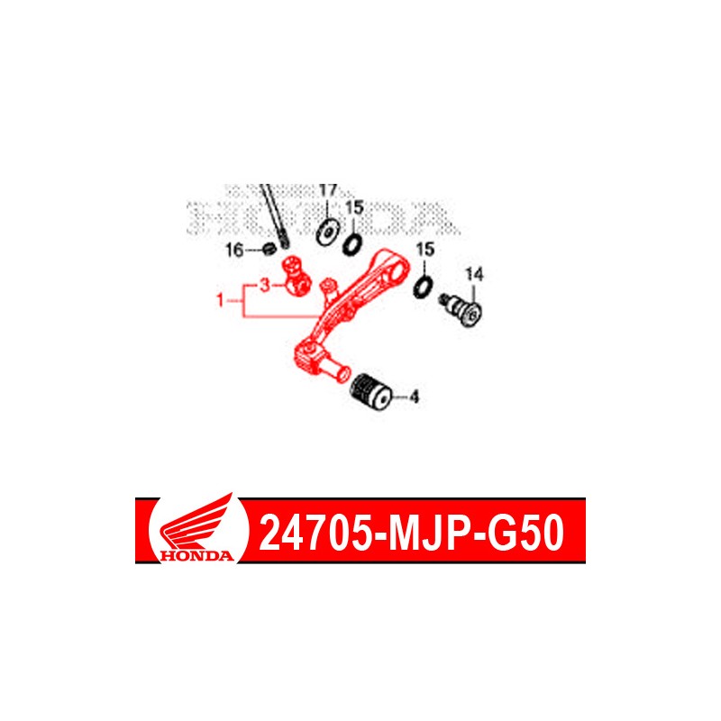 24705-MJP-G50 : Honda genuine clutch pedal 2020 Honda CRF Africa Twin