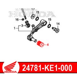 24781-KE1-000 : Caoutchouc de pédale d'embrayage Honda 2020 Honda CRF Africa Twin