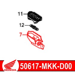50617-MKK-D00 : Poggiapiedi pilota originale Honda 2020 Africa Twin CRF
