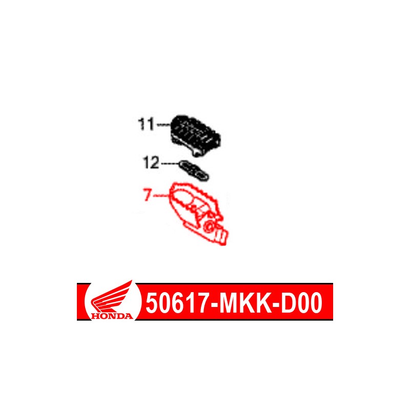 50617-MKK-D00 : Poggiapiedi pilota originale Honda 2020 Africa Twin CRF